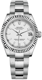 Rolex Datejust 31 Biały/Stal Ø31 mm 178274-0024