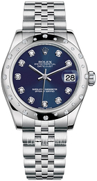 Rolex Datejust 31 Niebieski/Stal Ø31 mm 178344-0061