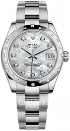 Rolex Datejust 31 Biały/Stal Ø31 mm 178344-0064