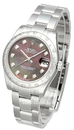 Rolex Datejust 31 Czarny/Stal Ø31 mm 178344-0015