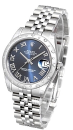 Rolex Datejust 31 Niebieski/Stal Ø31 mm 178344-0035