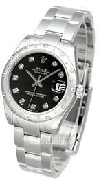 Rolex Datejust 31 Czarny/Stal Ø31 mm 178344-0030