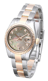 Rolex Lady-Datejust 26 Czarny/Stal Ø26 mm 179171-48