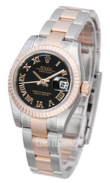 Rolex Lady-Datejust 26 Czarny/Stal Ø26 mm 179171-49