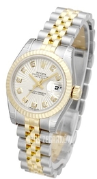 Rolex Lady-Datejust 26 Kremowy/Stal Ø26 mm 179173-32