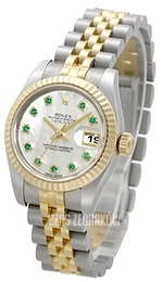 Rolex Lady-Datejust 26 Biały/Stal Ø26 mm 179173-33