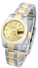 Rolex Lady-Datejust 26 Szampański/Stal Ø26 mm 179173-36