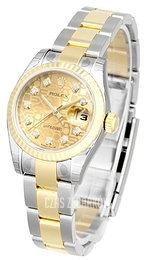 Rolex Lady-Datejust 26 Szampański/Stal Ø26 mm 179173-40