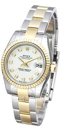 Rolex Lady-Datejust 26 Biały/Stal Ø26 mm 179173-43