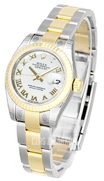 Rolex Lady-Datejust 26 Biały/Stal Ø26 mm 179173-47