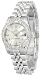 Rolex Perpetual 26 Srebrny/Stal Ø26 mm 179384/2