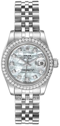 Rolex Lady-Datejust 26 Srebrny/Stal Ø26 mm 179384-5
