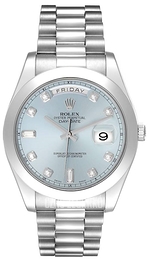 Rolex Day-Date II Niebieski/Platyna Ø41 mm 218206