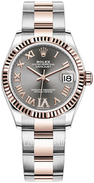 Rolex Datejust 31 Szary/18 karatowe różowe złoto Ø31 mm 278271-0029