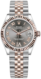 Rolex Datejust 31 Szary/18 karatowe różowe złoto Ø31 mm 278271-0030