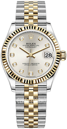 Rolex Datejust 31 Srebrny/18 karatowe żółte złoto Ø31 mm 278273-0020