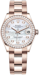 Rolex Datejust 31 Biały/18 karatowe różowe złoto Ø31 mm 278285RBR-0011