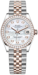 Rolex Datejust 31 Biały/18 karatowe różowe złoto Ø31 mm 278381RBR-0026