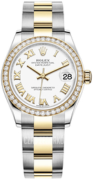 Rolex Datejust 31 Biały/18 karatowe żółte złoto Ø31 mm 278383RBR-0001