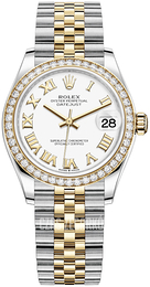 Rolex Datejust 31 Biały/18 karatowe żółte złoto Ø31 mm 278383RBR-0002