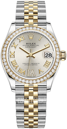 Rolex Datejust 31 Srebrny/18 karatowe żółte złoto Ø31 mm 278383RBR-0004