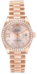 Rolex Lady-Datejust 28 Szampański/18 karatowe różowe złoto Ø28 mm 279135RBR-0003