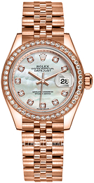 Rolex Lady-Datejust 28 Biały/18 karatowe różowe złoto Ø28 mm 279135RBR-0019