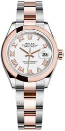 Rolex Lady-Datejust 28 Biały/18 karatowe różowe złoto Ø28 mm 279161-0022