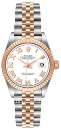 Rolex Lady-Datejust 28 Biały/18 karatowe różowe złoto Ø28 mm 279171-0021
