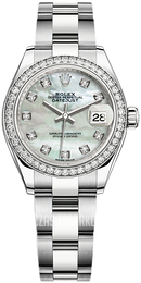 Rolex Lady-Datejust 28 Biały/Stal Ø28 mm 279384RBR-0012