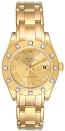 Rolex Pearlmaster 29 Szampański/18 karatowe żółte złoto Ø29 mm 80318-0060