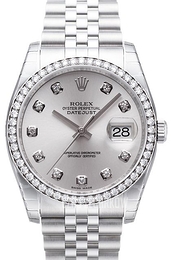 Rolex Datejust Lady 36 mm Srebrny/Stal Ø36 mm 116244-0001