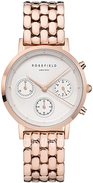 Rosefield The Gabby Kremowy/Stal w kolorze różowego złota Ø33 mm NWG-N91