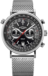 Rotary Henley Czarny/Stal Ø42 mm GB05235/04