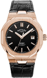 Rotary Regent Czarny/Skóra Ø40 mm GS05414/04
