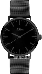 S.Oliver Other Czarny/Stal Ø38 mm SO-3216-MQ