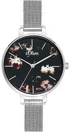 S.Oliver Other Czarny/Stal Ø36 mm SO-3591-MQ