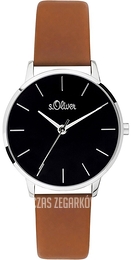 S.Oliver Other Czarny/Skóra Ø34 mm SO-3702-LQ