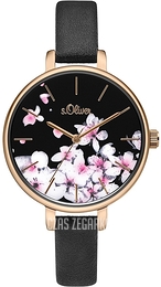 S.Oliver Other Czarny/Skóra Ø35 mm SO-3782-LQ