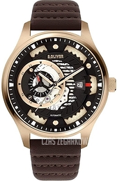 S.Oliver Classic Czarny/Skóra Ø48 mm SO-3940-LA