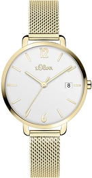 S.Oliver Other Srebrny/Stal w odcieniu złota Ø34 mm SO-4132-MQ