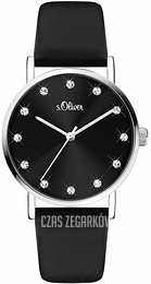 S.Oliver Other Czarny/Skóra Ø34 mm SO-4142-LQ