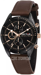 Sector Czarny/Skóra Ø44 mm R3251516007