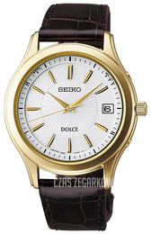 Seiko Biały/Skóra Ø41 mm SADZ128