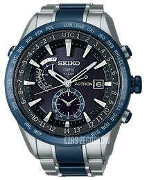 Seiko Solar GPS Niebieski/Czeramiczna Ø47 mm SAST019