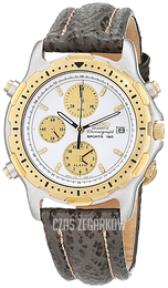 Seiko Chronograph Biały/Skóra Ø38 mm SDW156