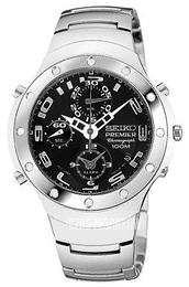 Seiko Czarny/Stal Ø38 mm SDWG43