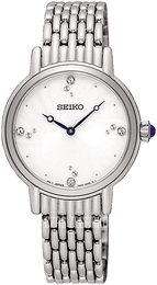 Seiko Biały/Stal Ø29.4 mm SFQ805P1