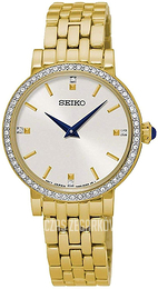 Seiko Dress Ladies Srebrny/Stal w odcieniu złota Ø30 mm SFQ808P1