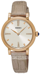 Seiko Srebrny/Skóra Ø28 mm SFQ812P1